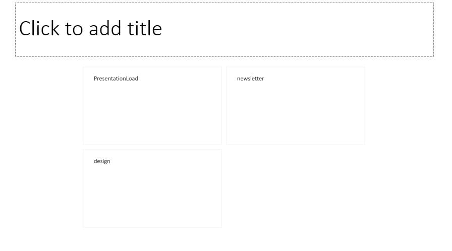 PowerPoint table of contents