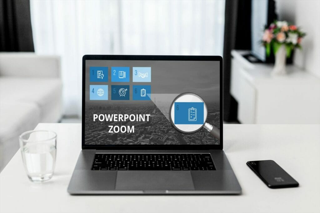 giving powerpoint presentation on zoom