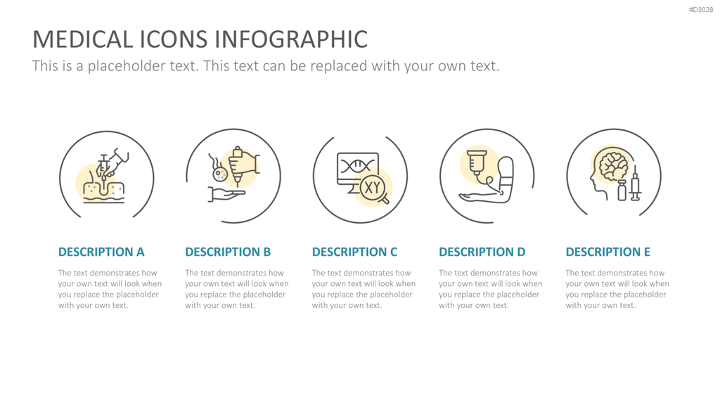 240 Line Icons – Medizin & Wissenschaft PowerPoint-Vorlage