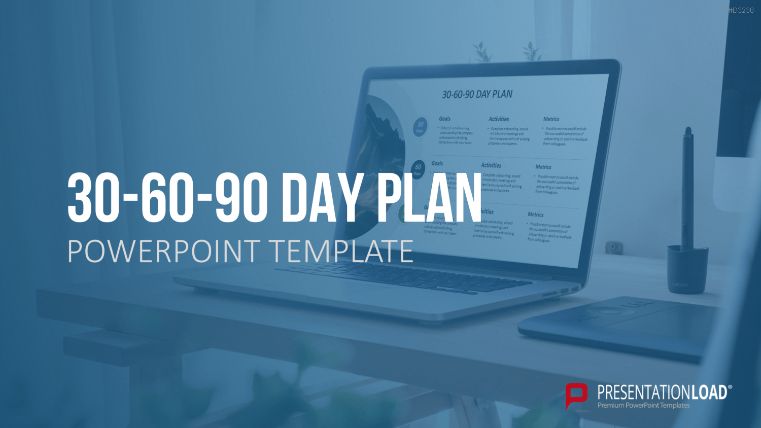 30-60-90 Day Plan PowerPoint-Vorlage