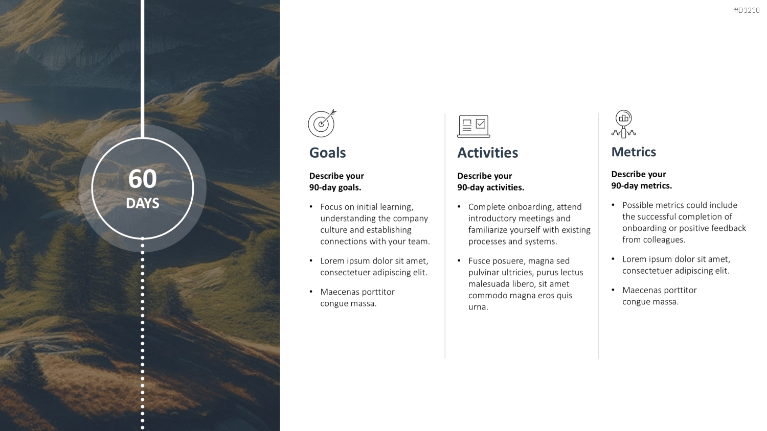 30-60-90 Day Plan PowerPoint-Vorlage