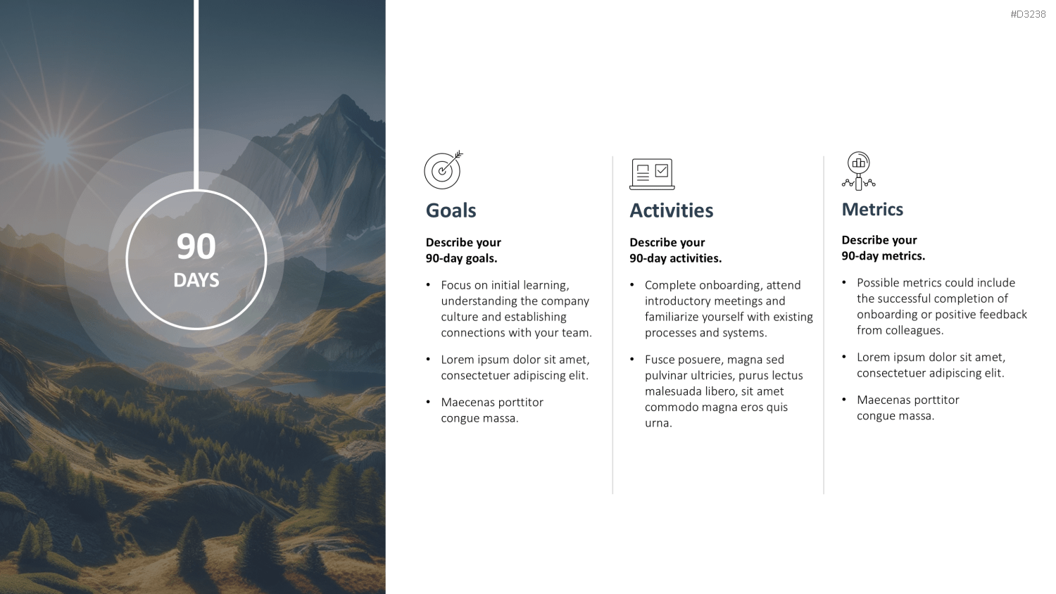 30-60-90 Day Plan PowerPoint-Vorlage