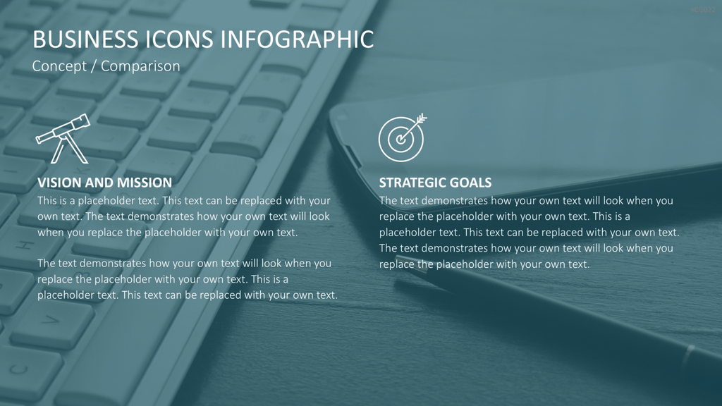 Line Icons - Business PowerPoint-Vorlage