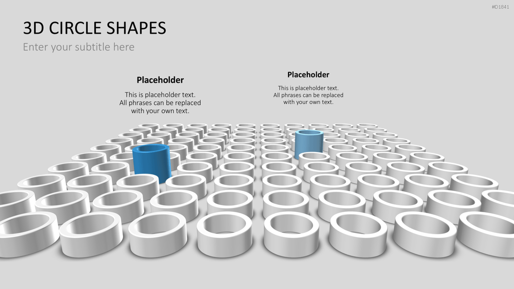 3D-Kreisdiagramme PowerPoint-Vorlage