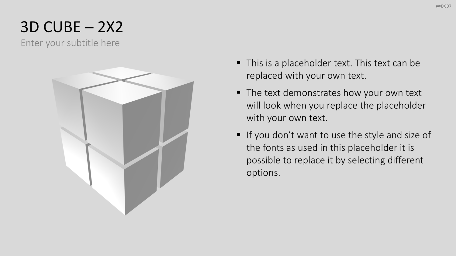 3D Würfel Bundle PowerPoint-Vorlage
