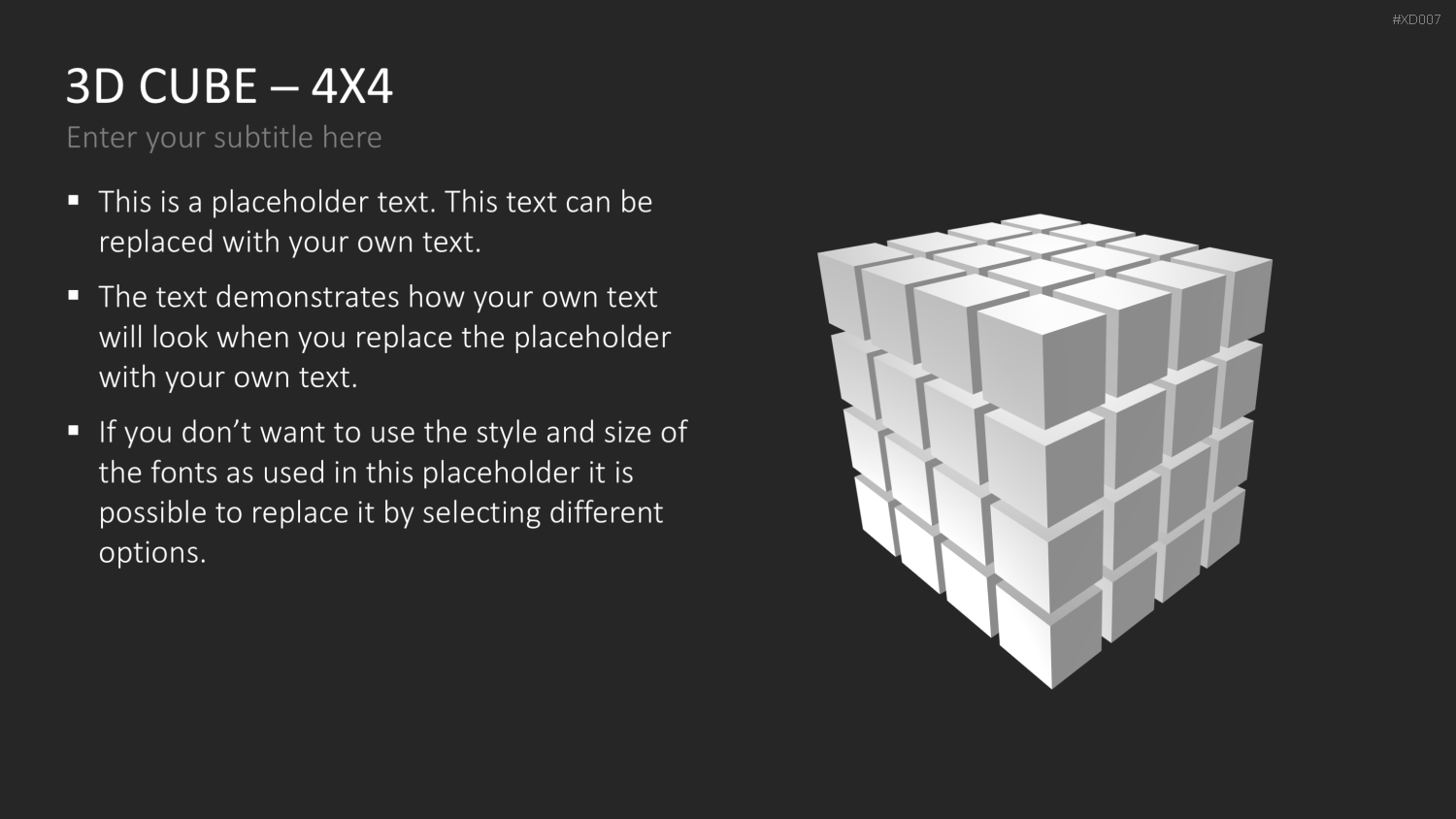 3D Würfel Bundle PowerPoint-Vorlage