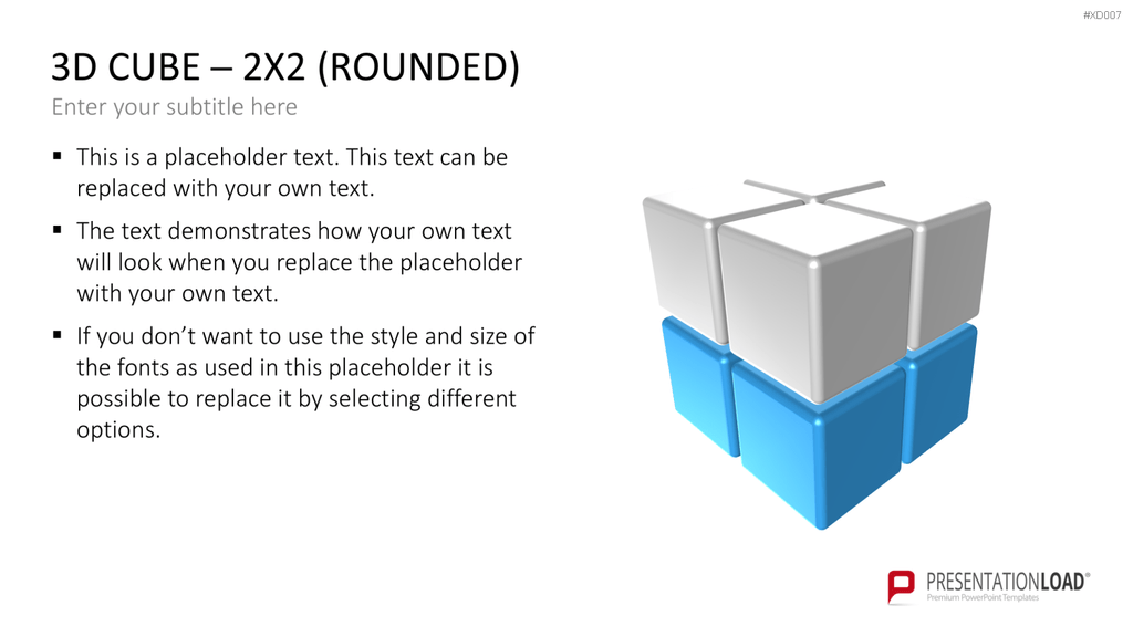 3D Würfel Bundle PowerPoint-Vorlage