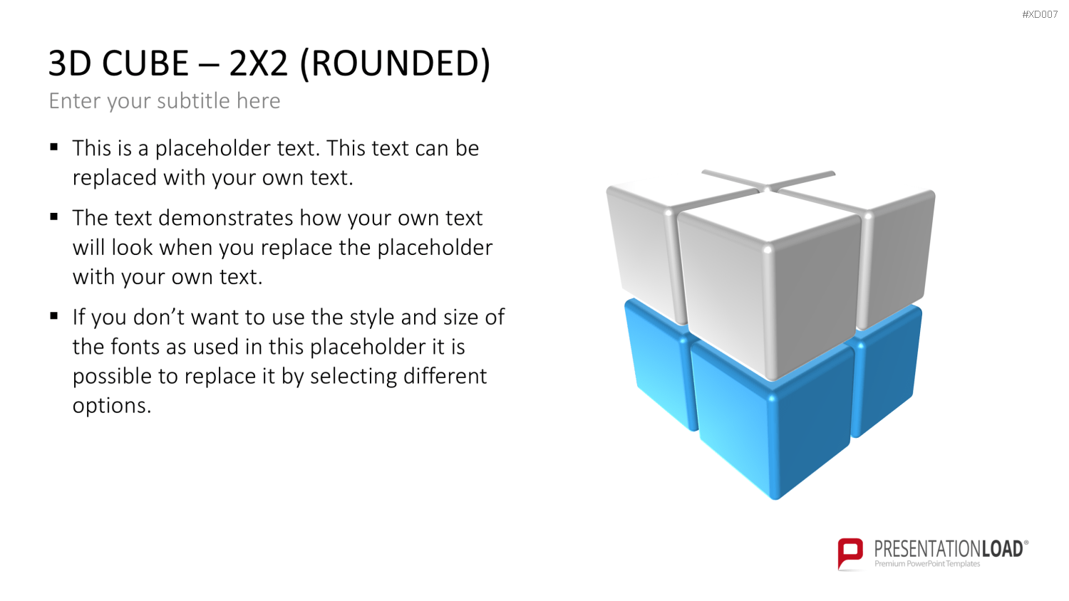 3D Würfel Bundle PowerPoint-Vorlage