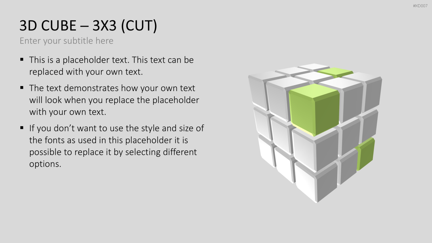 3D Würfel Bundle PowerPoint-Vorlage