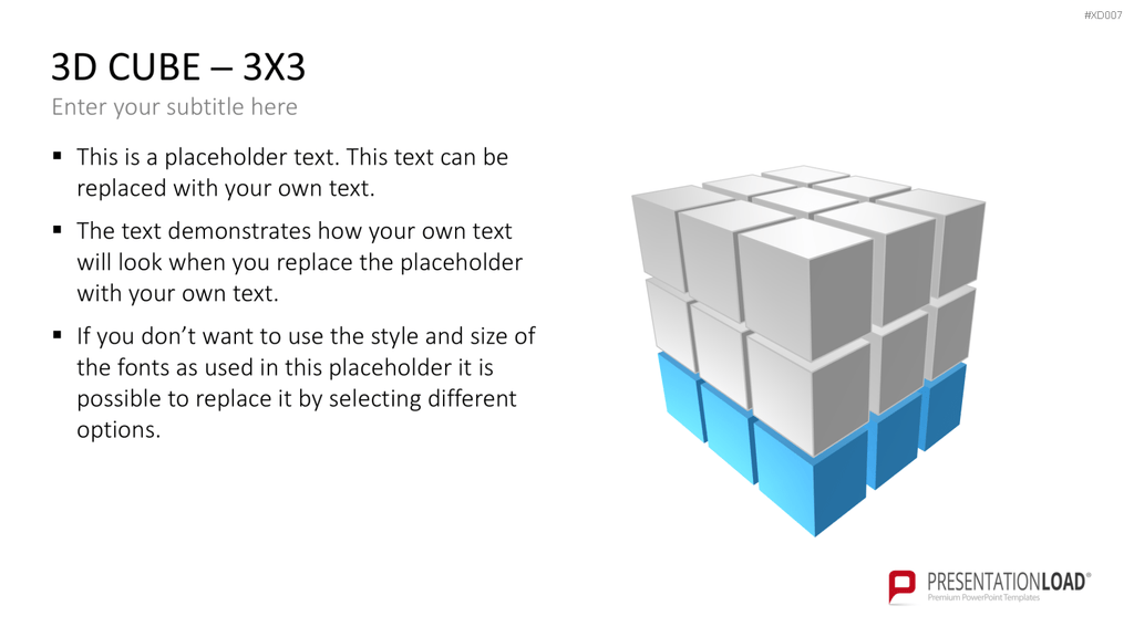 3D Würfel Bundle PowerPoint-Vorlage