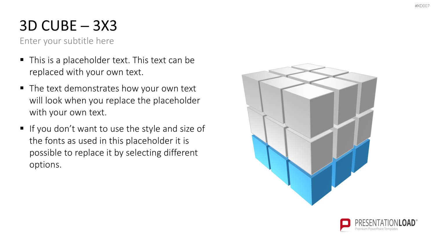 3D Würfel Bundle PowerPoint-Vorlage