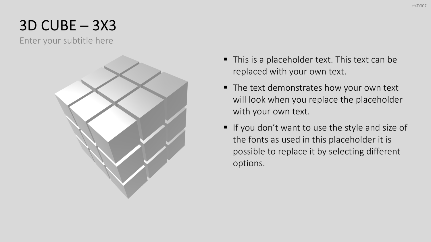 3D Würfel Bundle PowerPoint-Vorlage