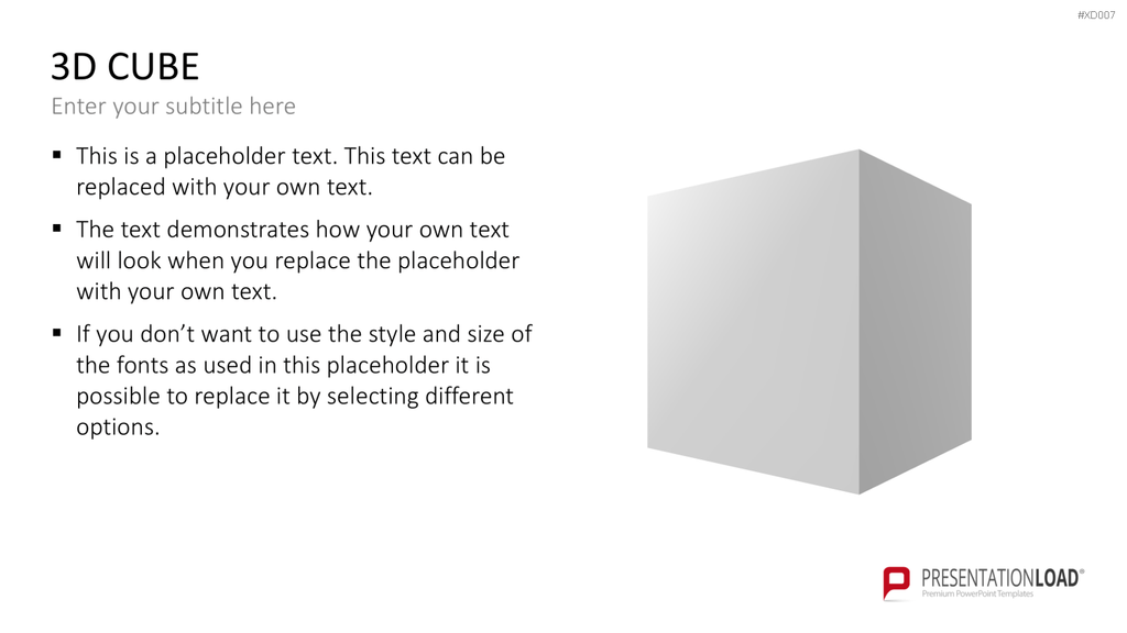 3D Würfel Bundle PowerPoint-Vorlage