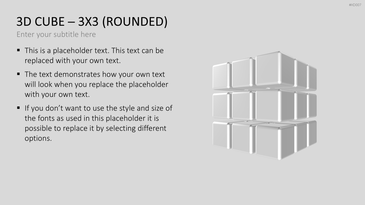 3D Würfel Bundle PowerPoint-Vorlage