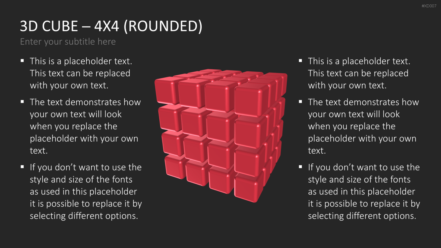 3D Würfel Bundle PowerPoint-Vorlage