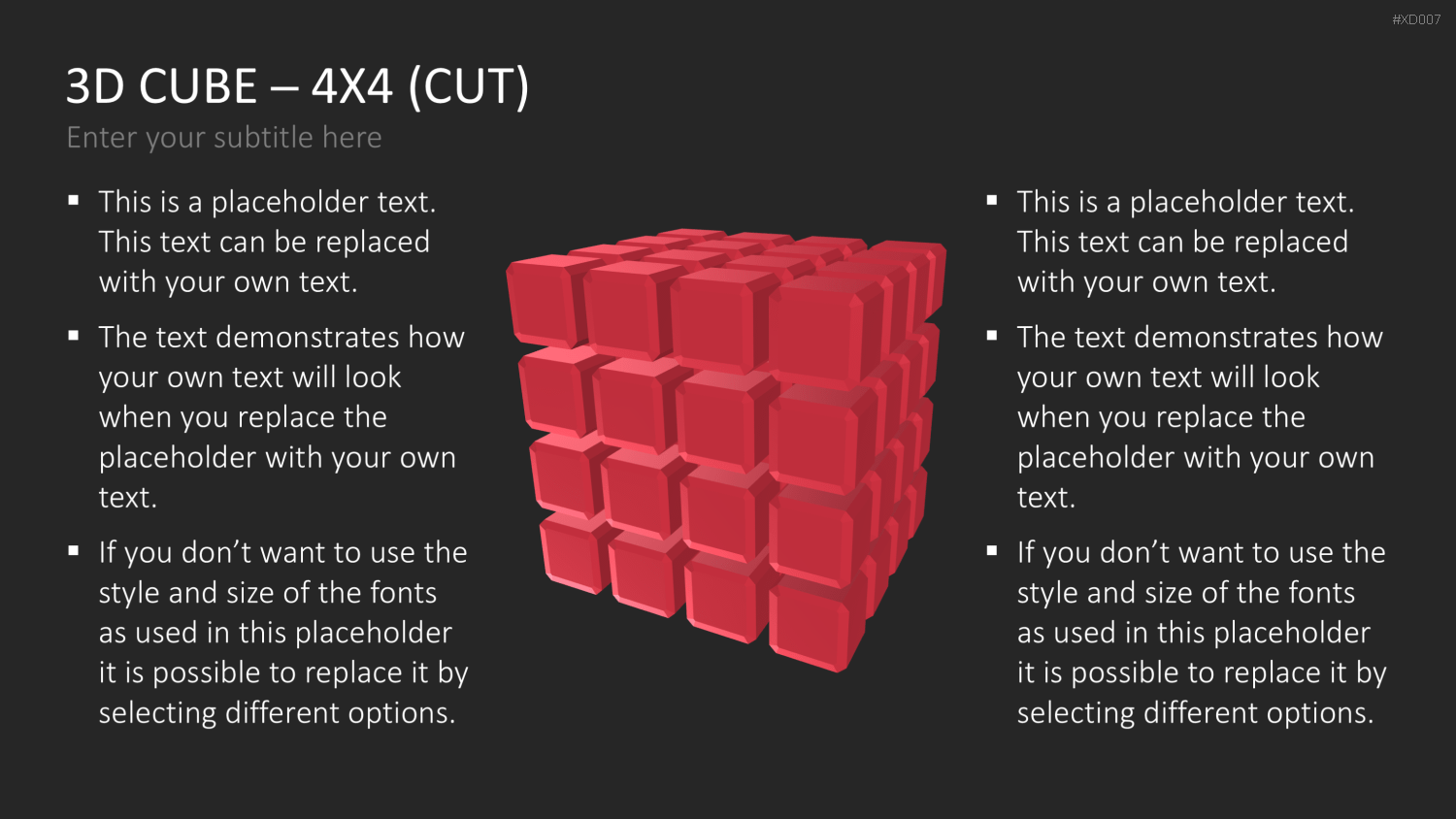 3D Würfel Bundle PowerPoint-Vorlage