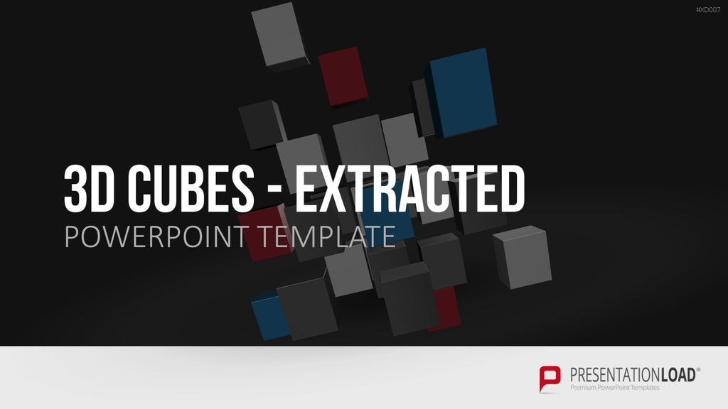 3D Würfel Bundle PowerPoint-Vorlage