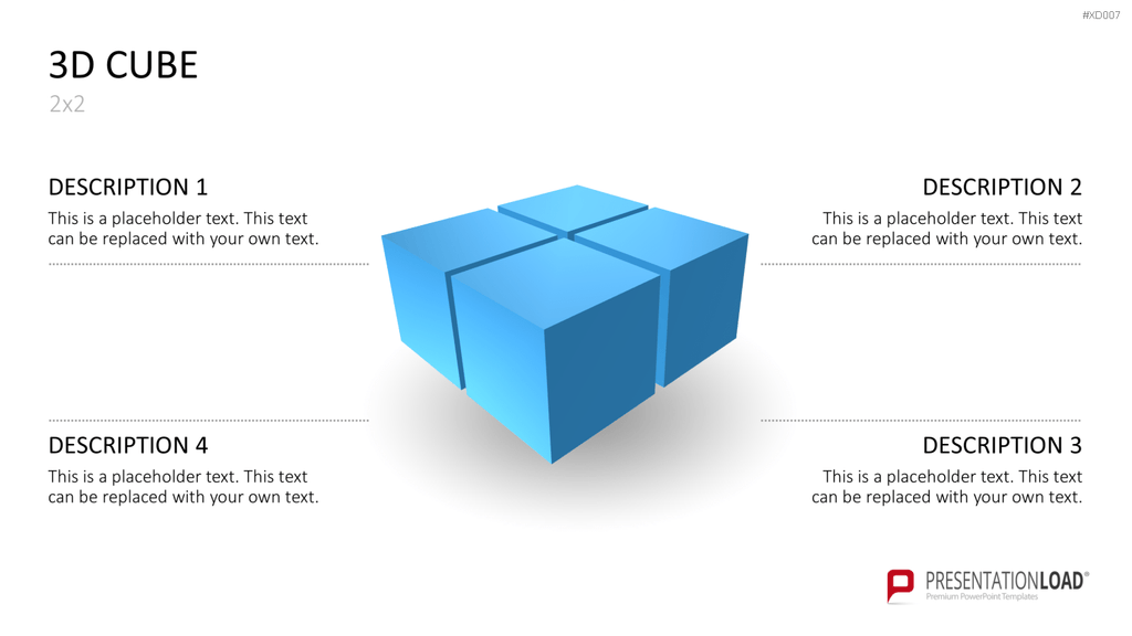 3D Würfel Bundle PowerPoint-Vorlage