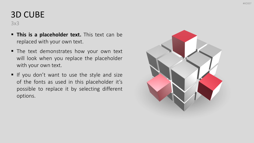3D Würfel Bundle PowerPoint-Vorlage