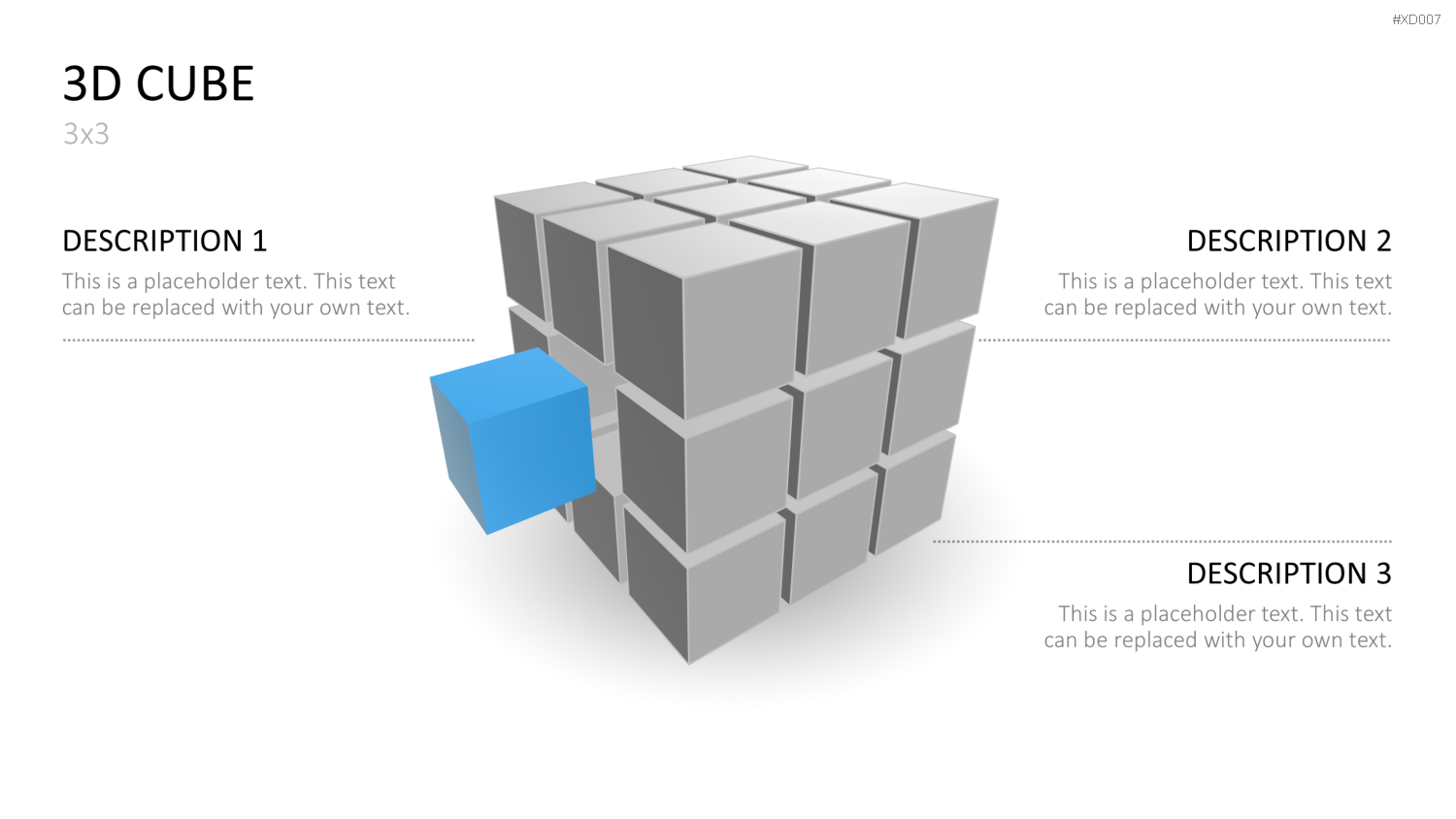 3D Würfel Bundle PowerPoint-Vorlage