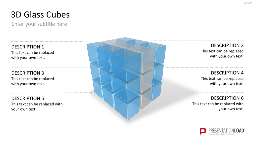 3D Würfel Bundle PowerPoint-Vorlage