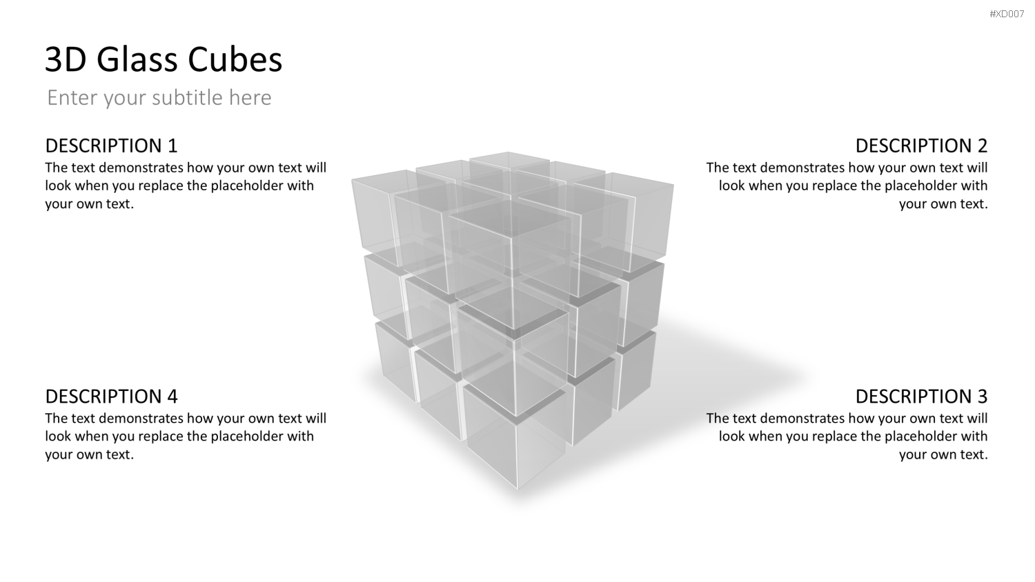 3D Würfel Bundle PowerPoint-Vorlage