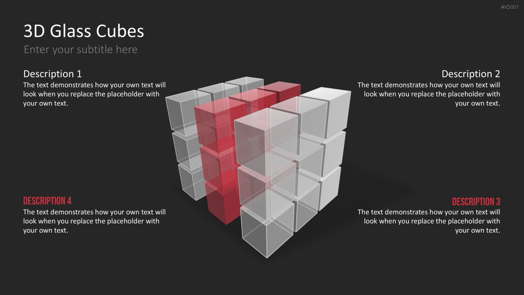 3D Würfel Bundle PowerPoint-Vorlage
