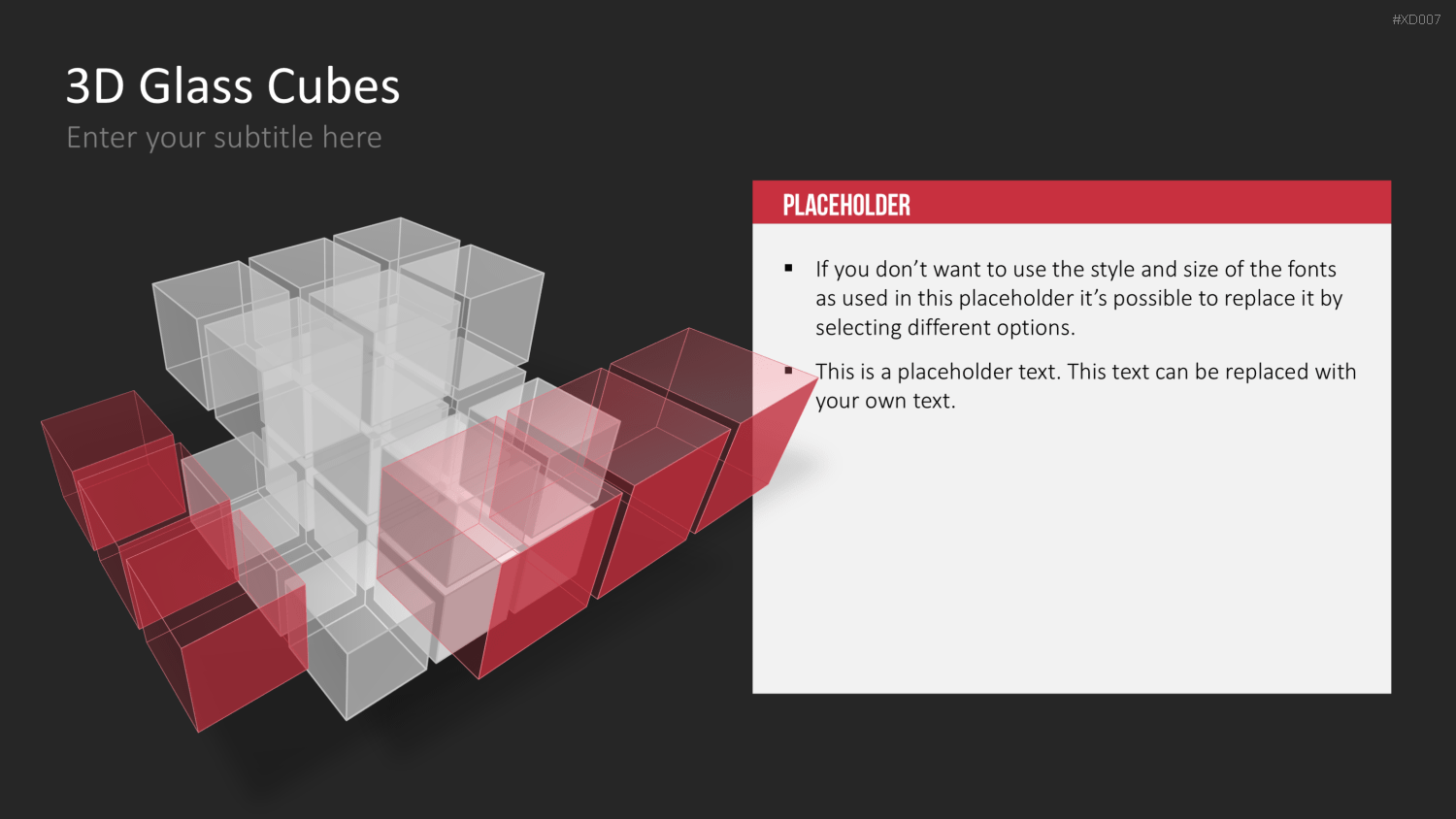 3D Würfel Bundle PowerPoint-Vorlage