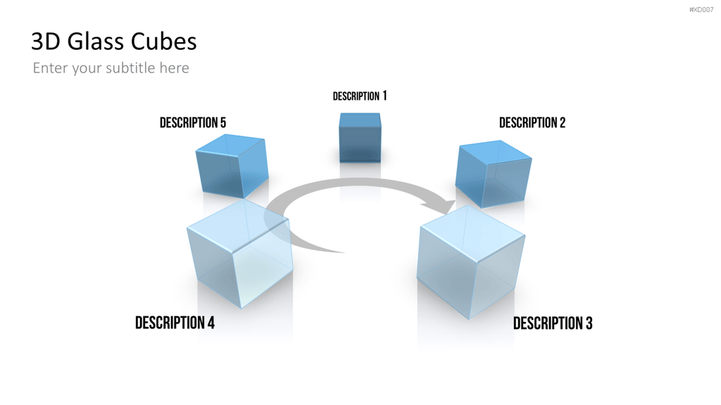 3D Würfel Bundle PowerPoint-Vorlage
