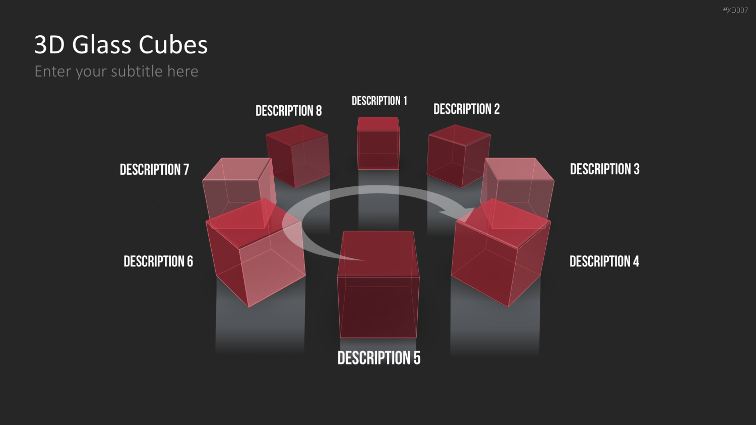 3D Würfel Bundle PowerPoint-Vorlage