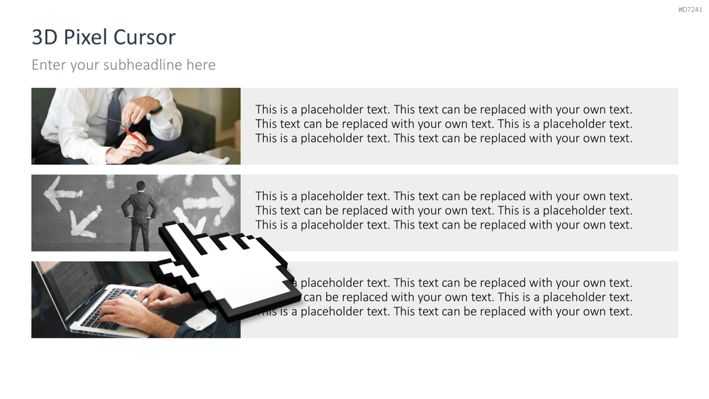 Cursors 3D PowerPoint-Vorlage