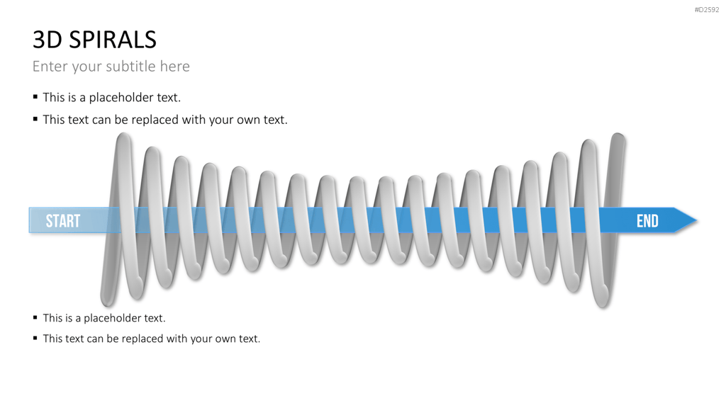3D Spiralen PowerPoint-Vorlage