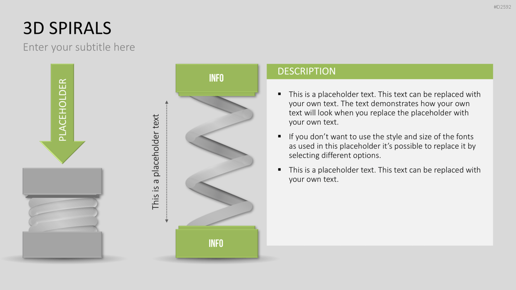 3D Spiralen PowerPoint-Vorlage