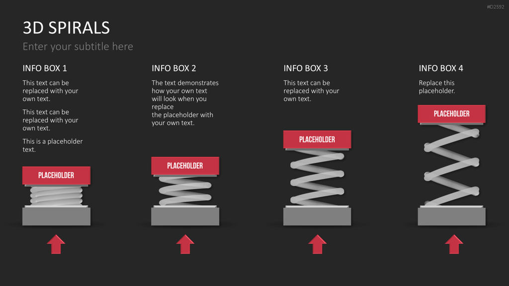 3D Spiralen PowerPoint-Vorlage