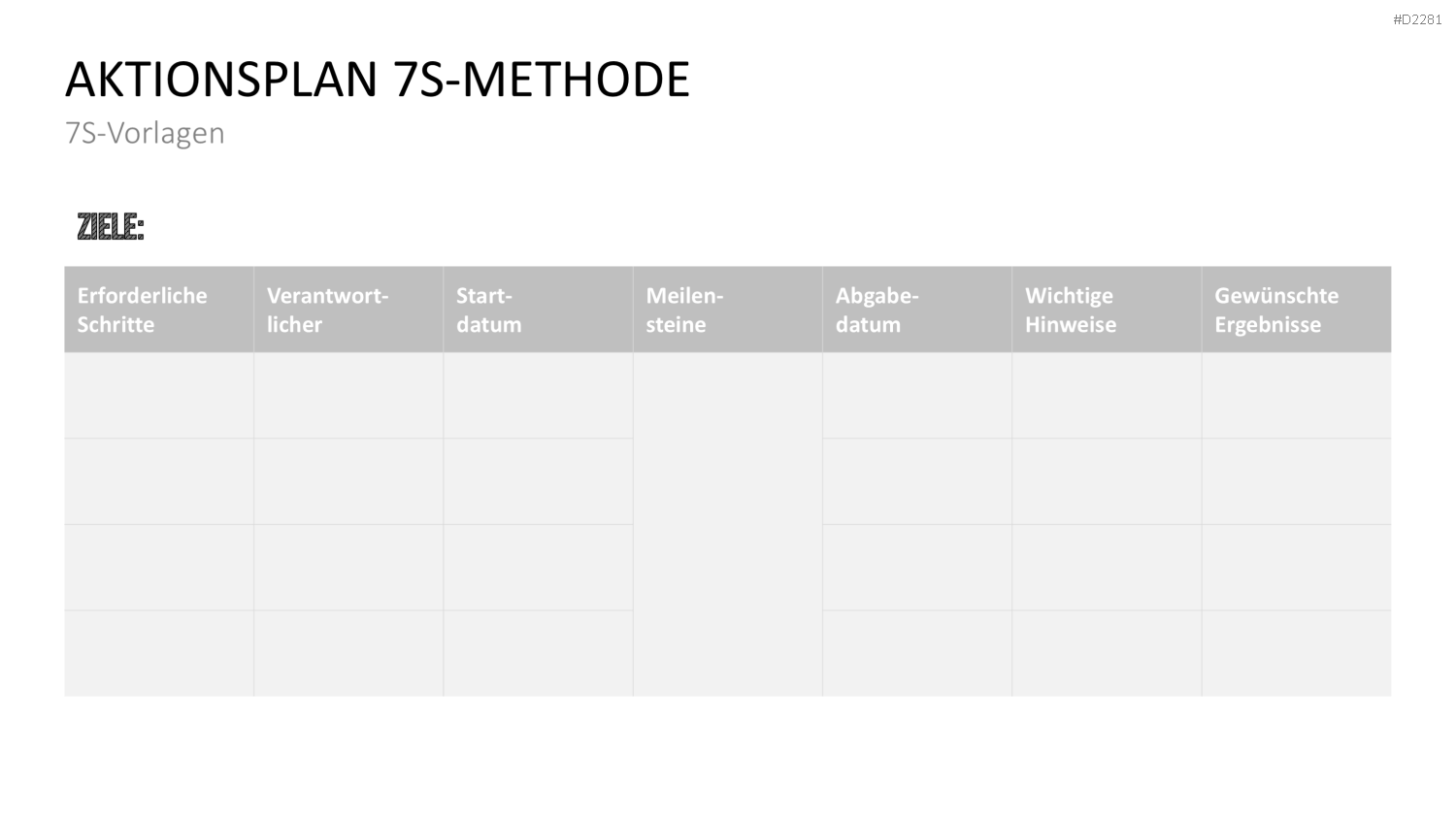 7-S-Modell PowerPoint-Vorlage