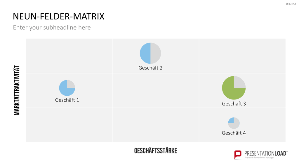 Neun-Felder-Matrix PowerPoint-Vorlage