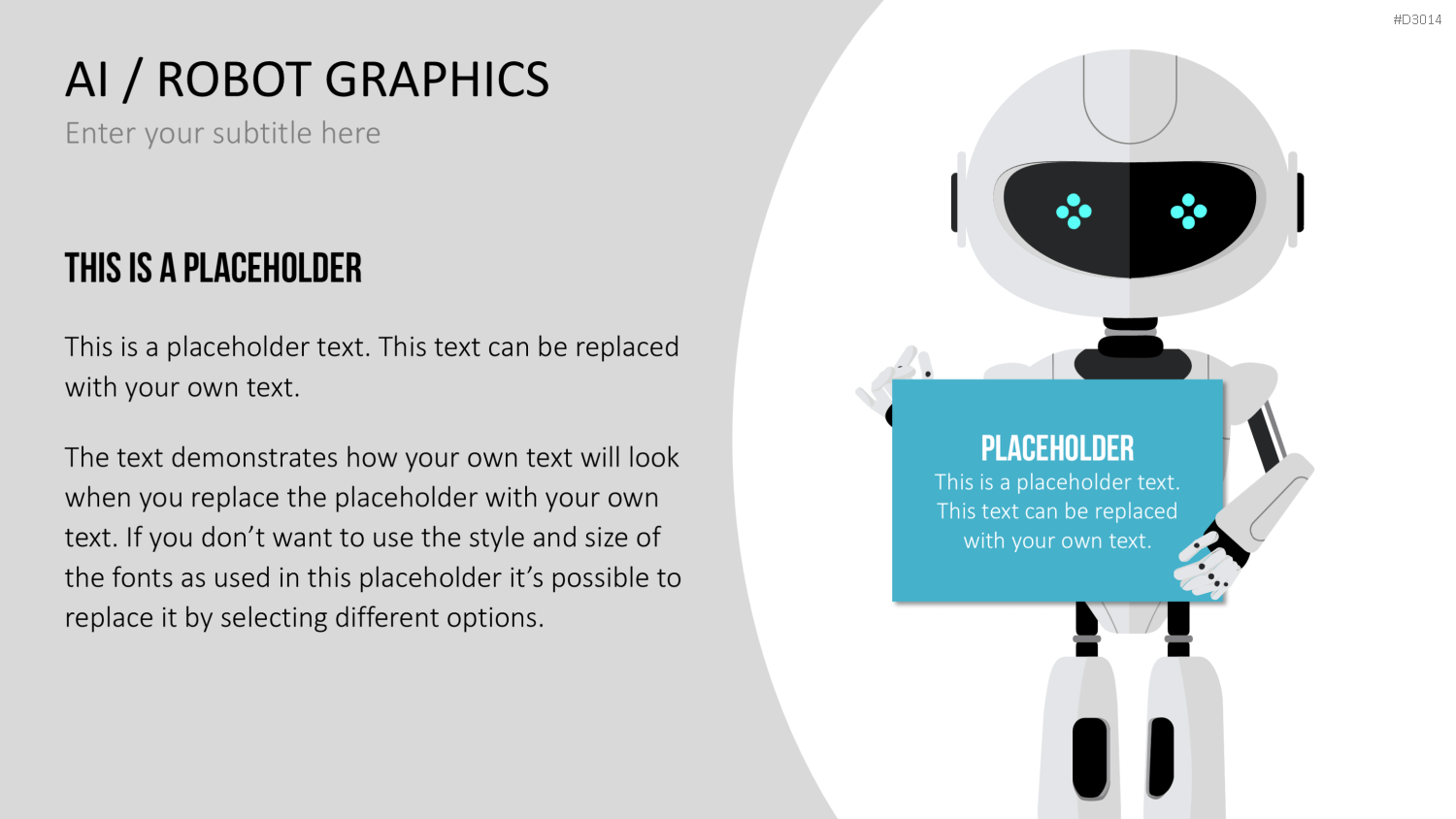 KI/ Roboter-Grafiken PowerPoint-Vorlage
