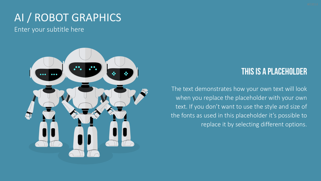KI/ Roboter-Grafiken PowerPoint-Vorlage