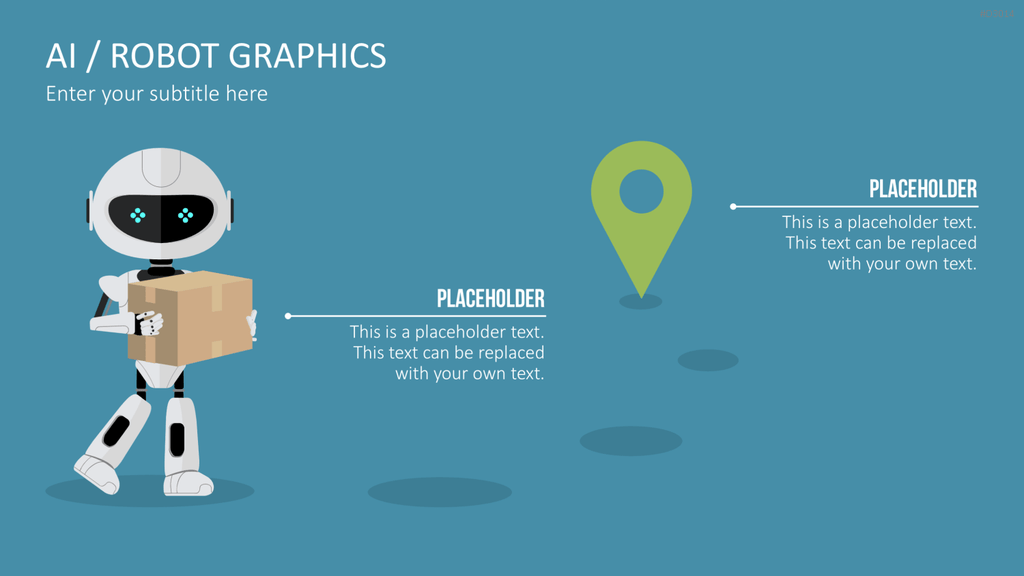 KI/ Roboter-Grafiken PowerPoint-Vorlage
