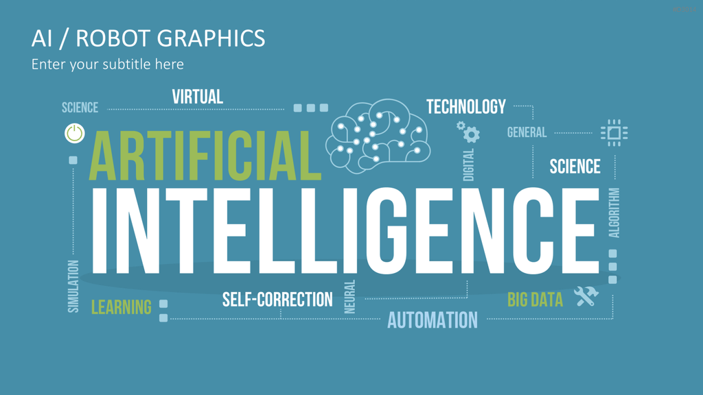 KI/ Roboter-Grafiken PowerPoint-Vorlage