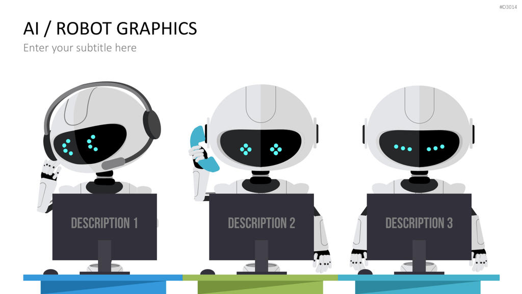 KI/ Roboter-Grafiken PowerPoint-Vorlage