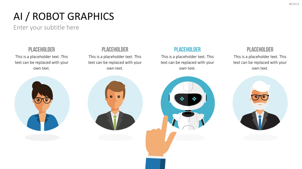 KI/ Roboter-Grafiken PowerPoint-Vorlage