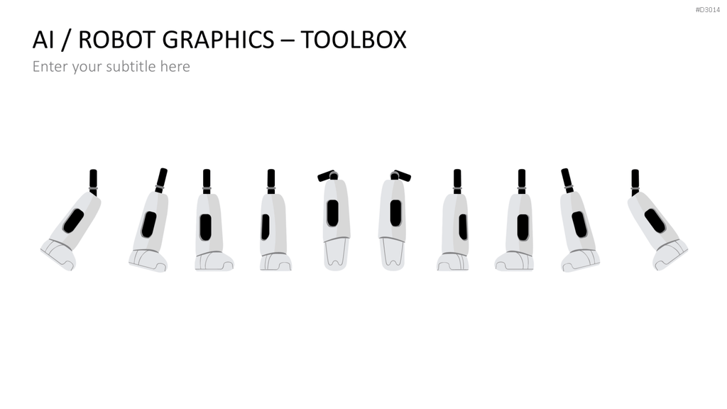 KI/ Roboter-Grafiken PowerPoint-Vorlage