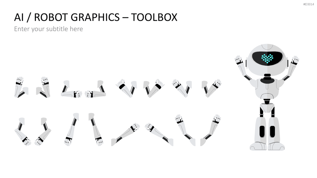 KI/ Roboter-Grafiken PowerPoint-Vorlage