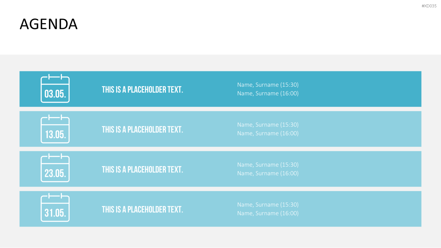 Agenda-Bundle PowerPoint-Vorlage