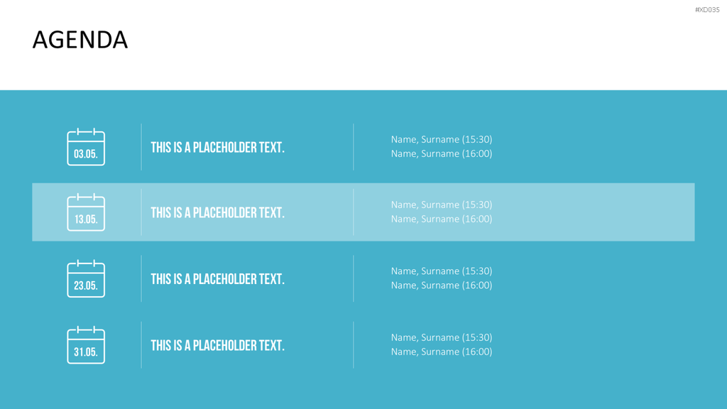 Agenda-Bundle PowerPoint-Vorlage