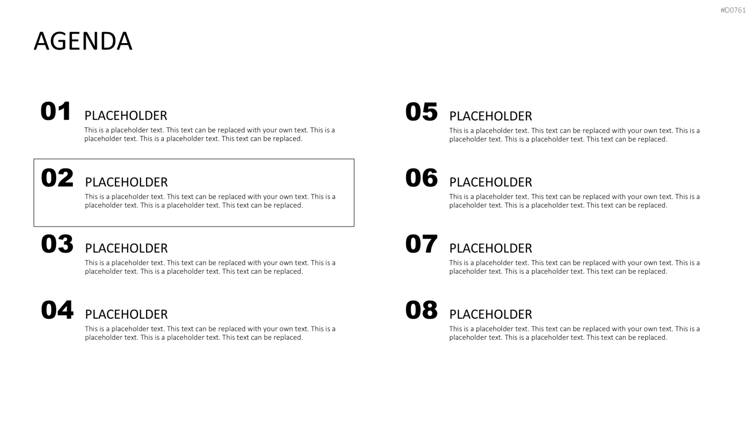Agenda-Toolbox (animiert) PowerPoint-Vorlage