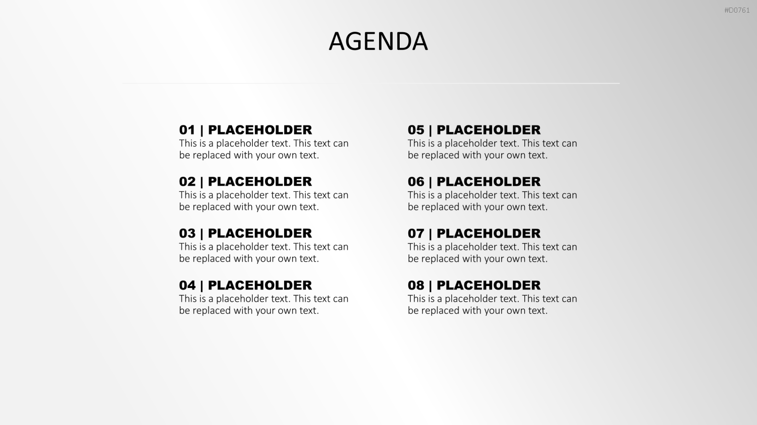 Agenda-Toolbox (animiert) PowerPoint-Vorlage