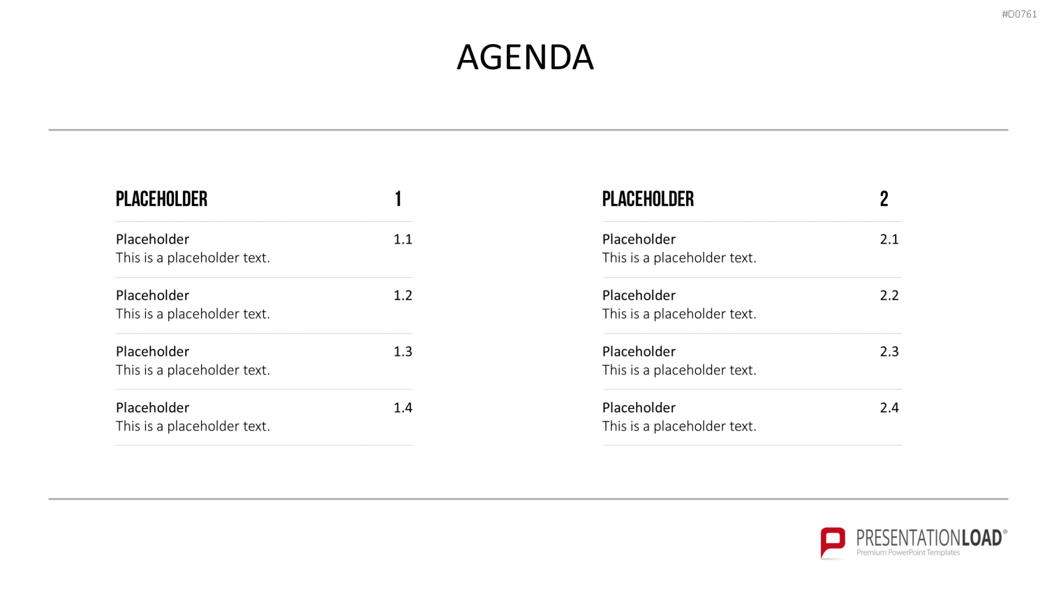 Agenda-Toolbox (animiert) PowerPoint-Vorlage