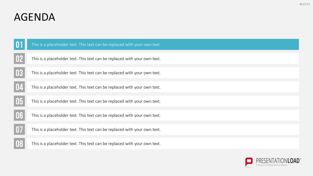 Agenda-Toolbox (animiert) PowerPoint-Vorlage